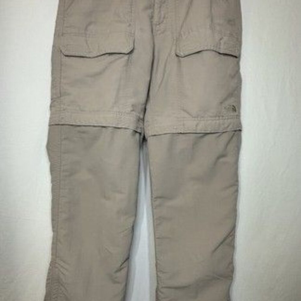 The North Face Men’s Convertible Cargo Pants Shorts Pockets Beige Nylon Hiking